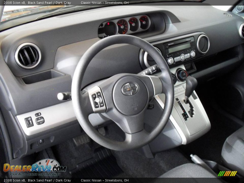 2008 Scion xB Black Sand Pearl / Dark Gray Photo #14