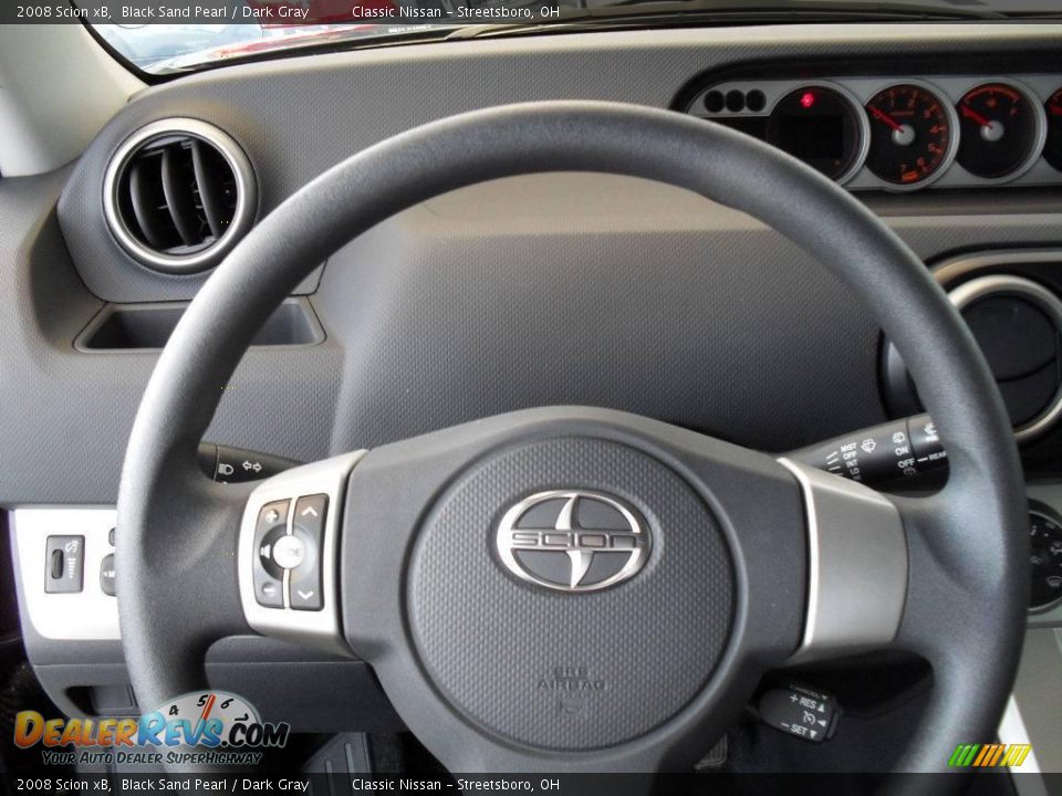2008 Scion xB Black Sand Pearl / Dark Gray Photo #25