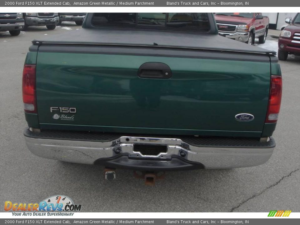 2000 Ford F150 XLT Extended Cab Amazon Green Metallic / Medium Parchment Photo #13