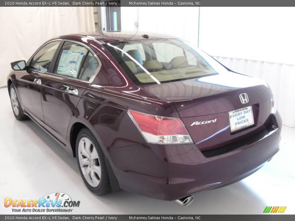2010 Honda Accord EX-L V6 Sedan Dark Cherry Pearl / Ivory Photo #2