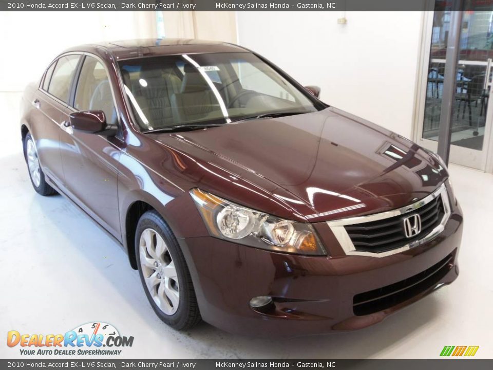 2010 Honda Accord EX-L V6 Sedan Dark Cherry Pearl / Ivory Photo #5