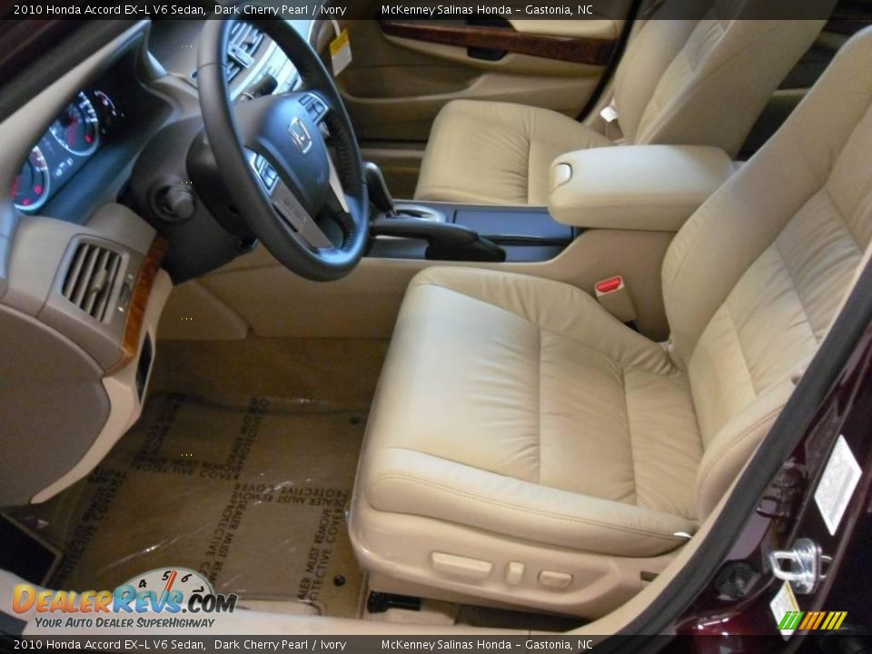 2010 Honda Accord EX-L V6 Sedan Dark Cherry Pearl / Ivory Photo #8