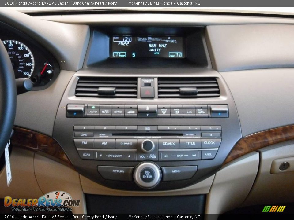 2010 Honda Accord EX-L V6 Sedan Dark Cherry Pearl / Ivory Photo #15