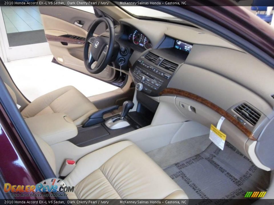 2010 Honda Accord EX-L V6 Sedan Dark Cherry Pearl / Ivory Photo #22