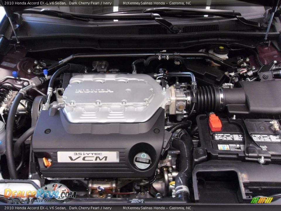 2010 Honda Accord EX-L V6 Sedan Dark Cherry Pearl / Ivory Photo #26