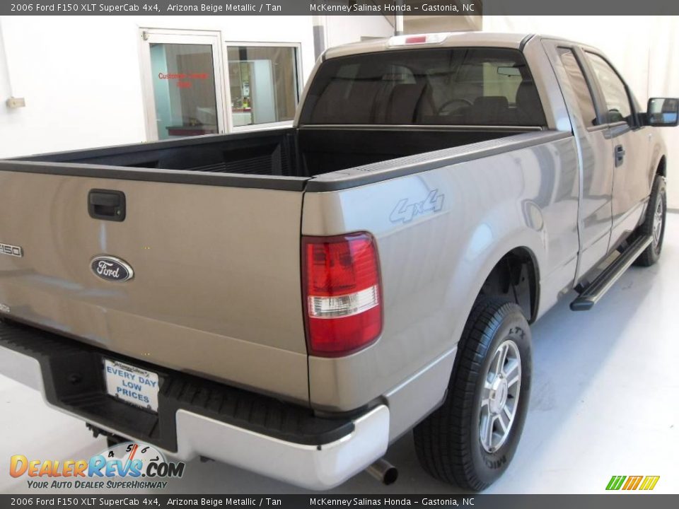 2006 Ford F150 XLT SuperCab 4x4 Arizona Beige Metallic / Tan Photo #6