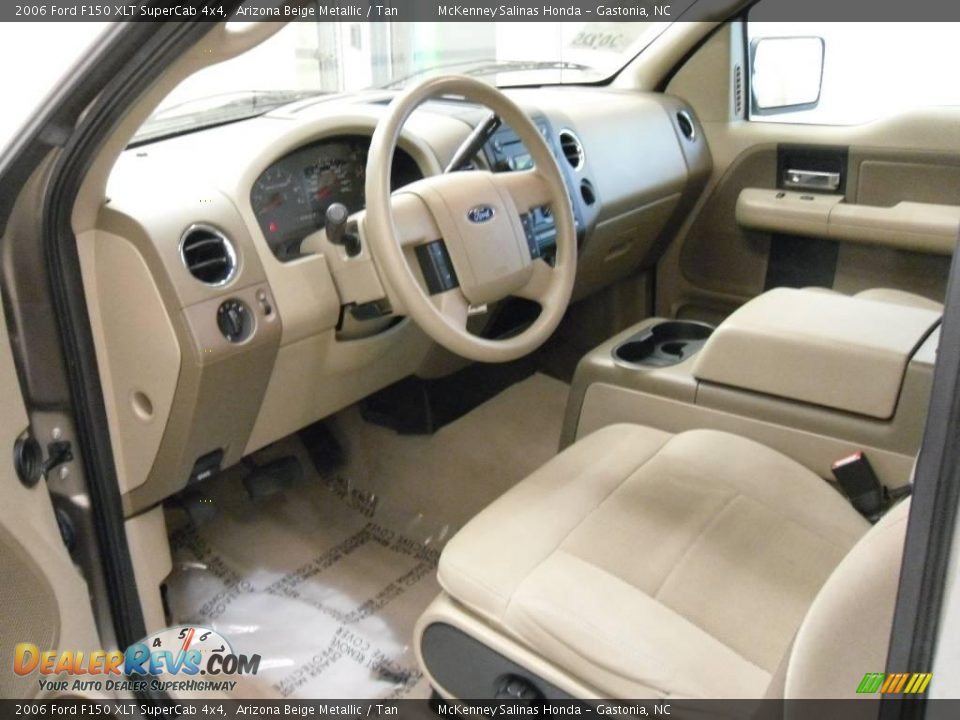 2006 Ford F150 XLT SuperCab 4x4 Arizona Beige Metallic / Tan Photo #15