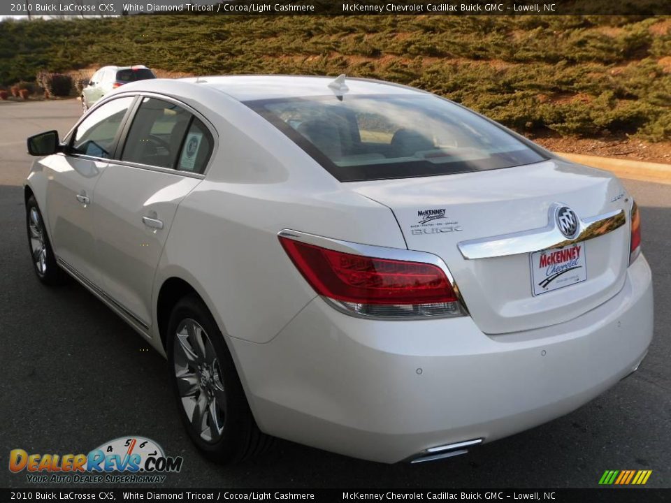 2010 Buick LaCrosse CXS White Diamond Tricoat / Cocoa/Light Cashmere Photo #2