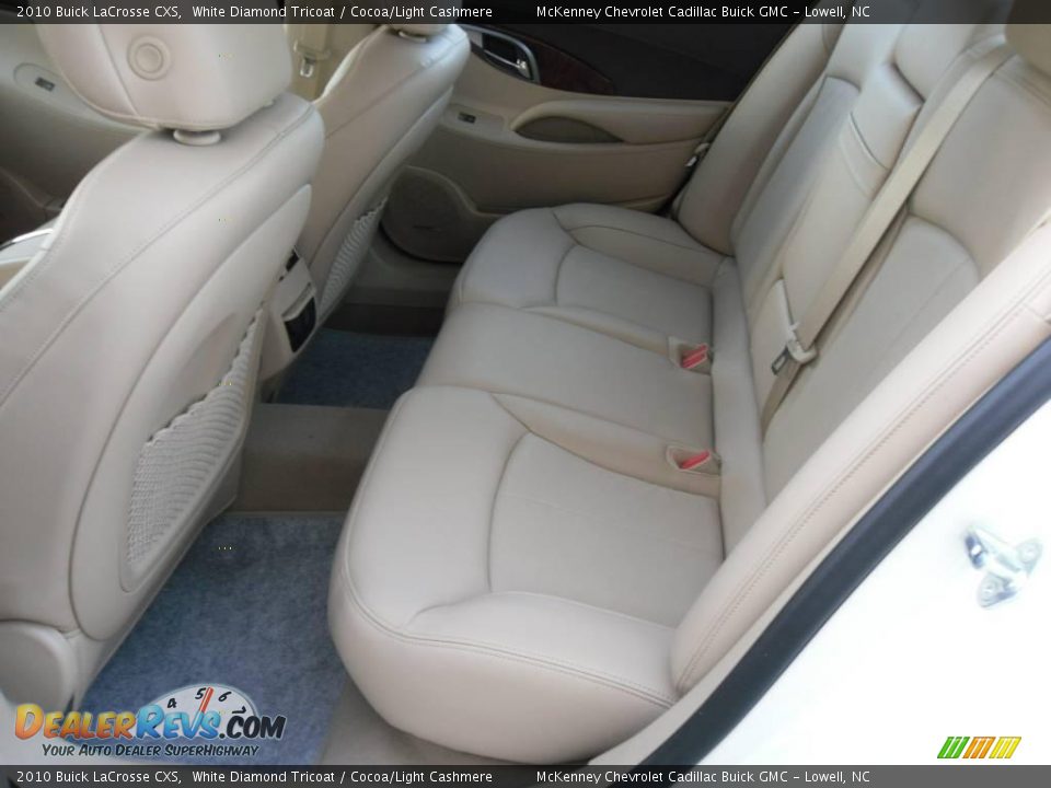 2010 Buick LaCrosse CXS White Diamond Tricoat / Cocoa/Light Cashmere Photo #11