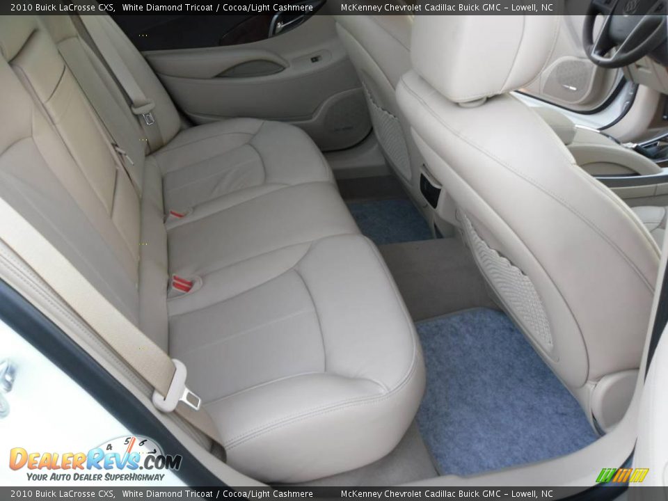 2010 Buick LaCrosse CXS White Diamond Tricoat / Cocoa/Light Cashmere Photo #16