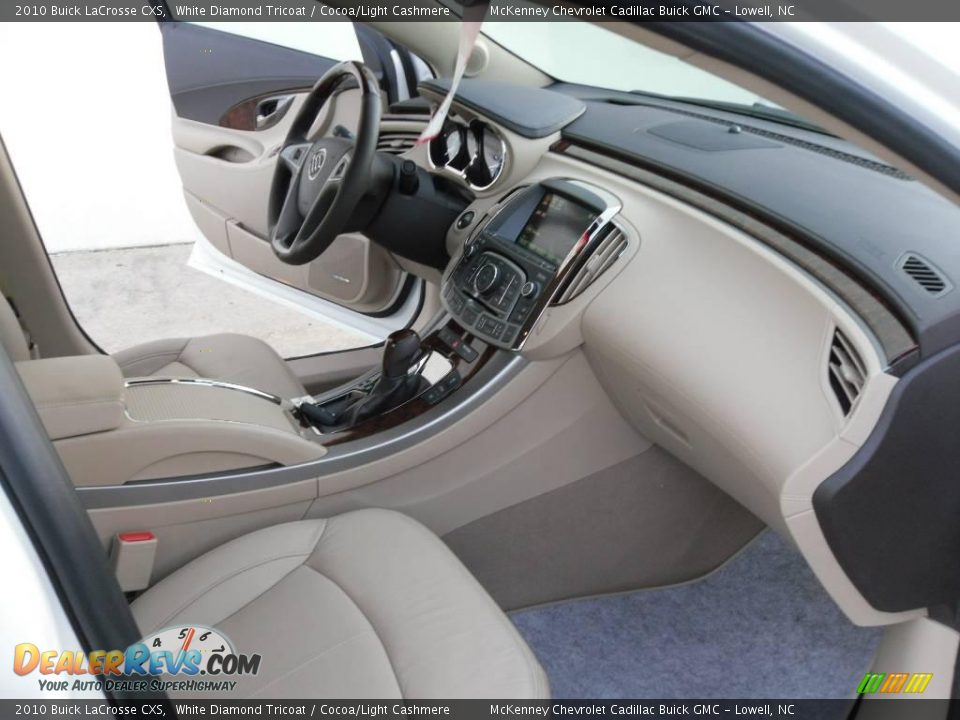 2010 Buick LaCrosse CXS White Diamond Tricoat / Cocoa/Light Cashmere Photo #20