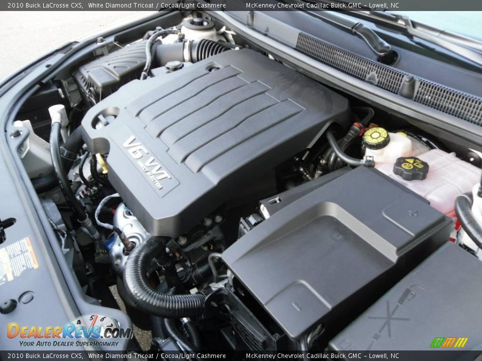 2010 Buick LaCrosse CXS White Diamond Tricoat / Cocoa/Light Cashmere Photo #24
