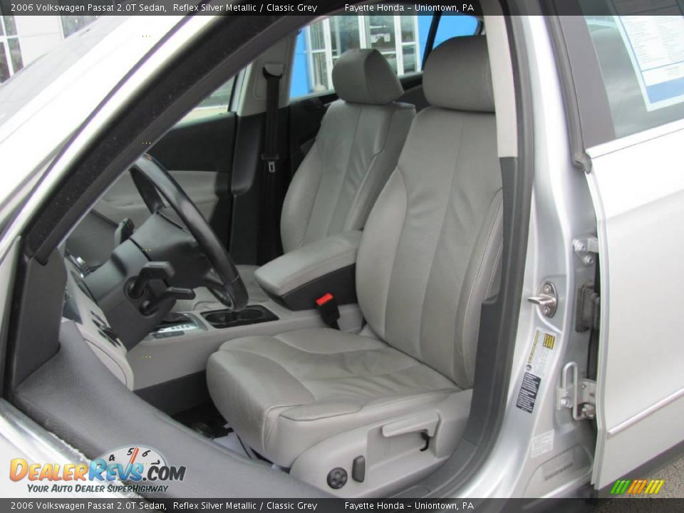 2006 Volkswagen Passat 2.0T Sedan Reflex Silver Metallic / Classic Grey Photo #8