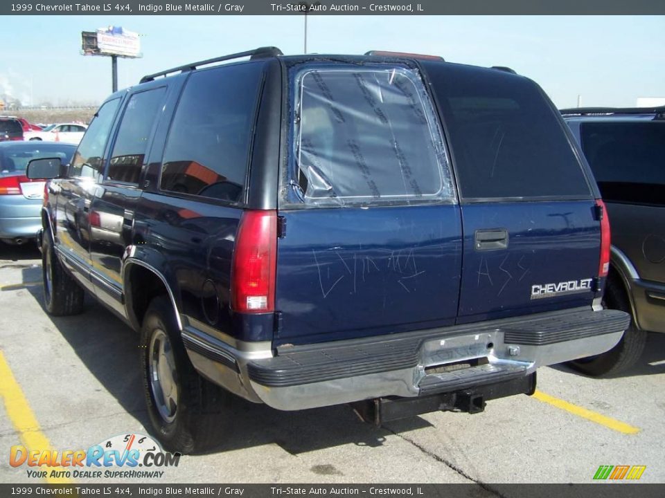1999 Chevrolet Tahoe LS 4x4 Indigo Blue Metallic / Gray Photo #20