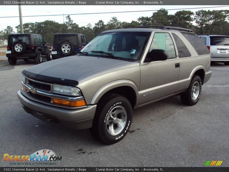 2002 Chevrolet Blazer LS 4x4 Sandalwood Metallic / Beige Photo #1