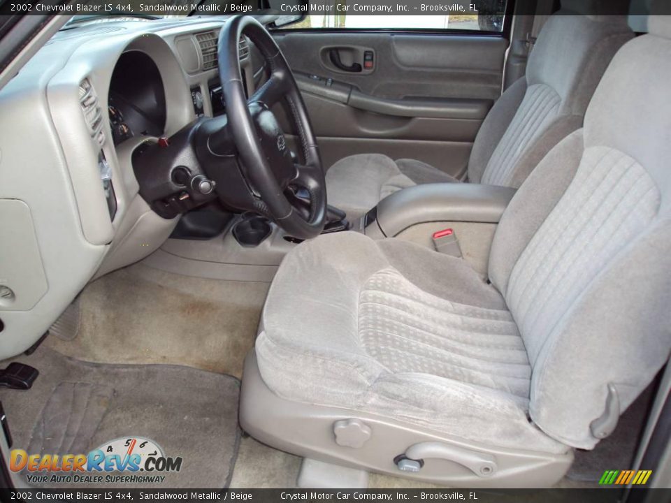 2002 Chevrolet Blazer LS 4x4 Sandalwood Metallic / Beige Photo #4