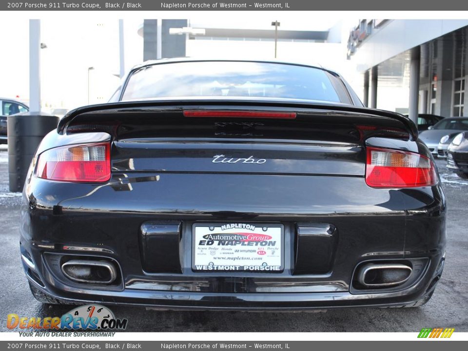 2007 Porsche 911 Turbo Coupe Black / Black Photo #4