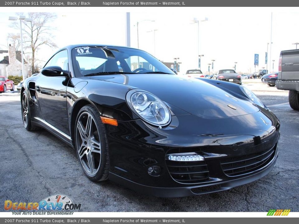 2007 Porsche 911 Turbo Coupe Black / Black Photo #7