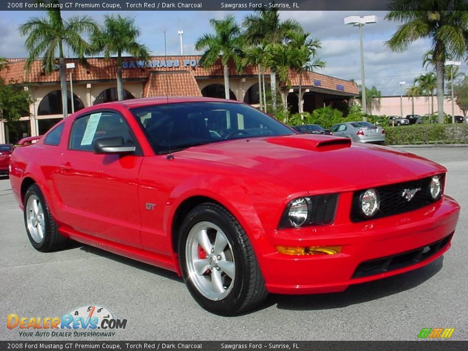 2008 Ford Mustang GT Premium Coupe Torch Red / Dark Charcoal Photo #1