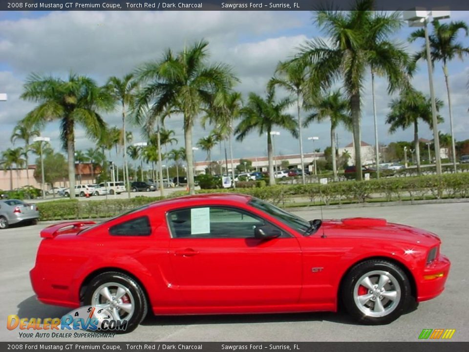 2008 Ford Mustang GT Premium Coupe Torch Red / Dark Charcoal Photo #2
