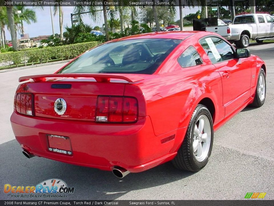 2008 Ford Mustang GT Premium Coupe Torch Red / Dark Charcoal Photo #3