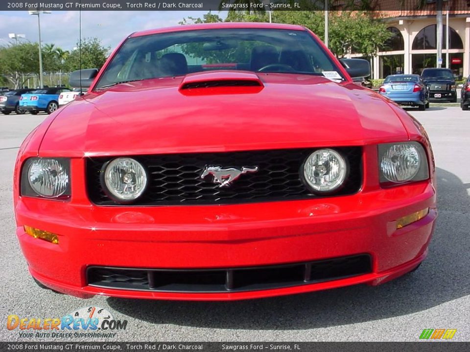 2008 Ford Mustang GT Premium Coupe Torch Red / Dark Charcoal Photo #8