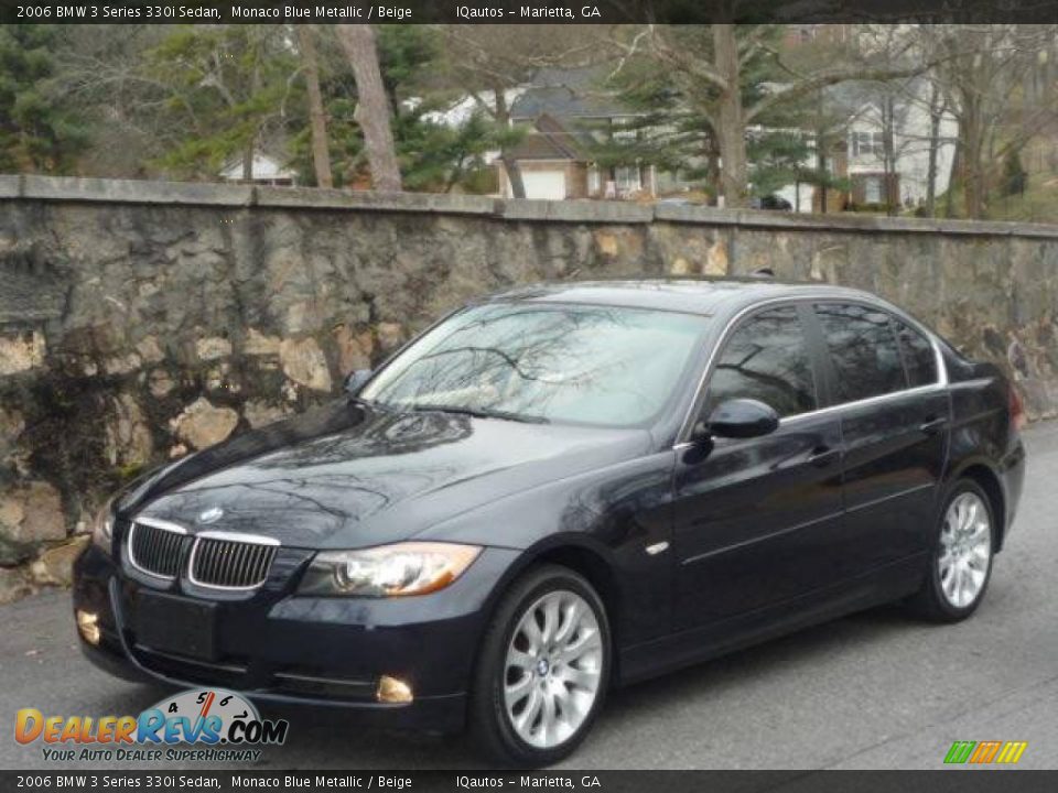 2006 BMW 3 Series 330i Sedan Monaco Blue Metallic / Beige Photo #2