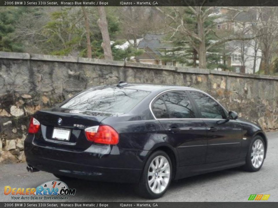 2006 BMW 3 Series 330i Sedan Monaco Blue Metallic / Beige Photo #3
