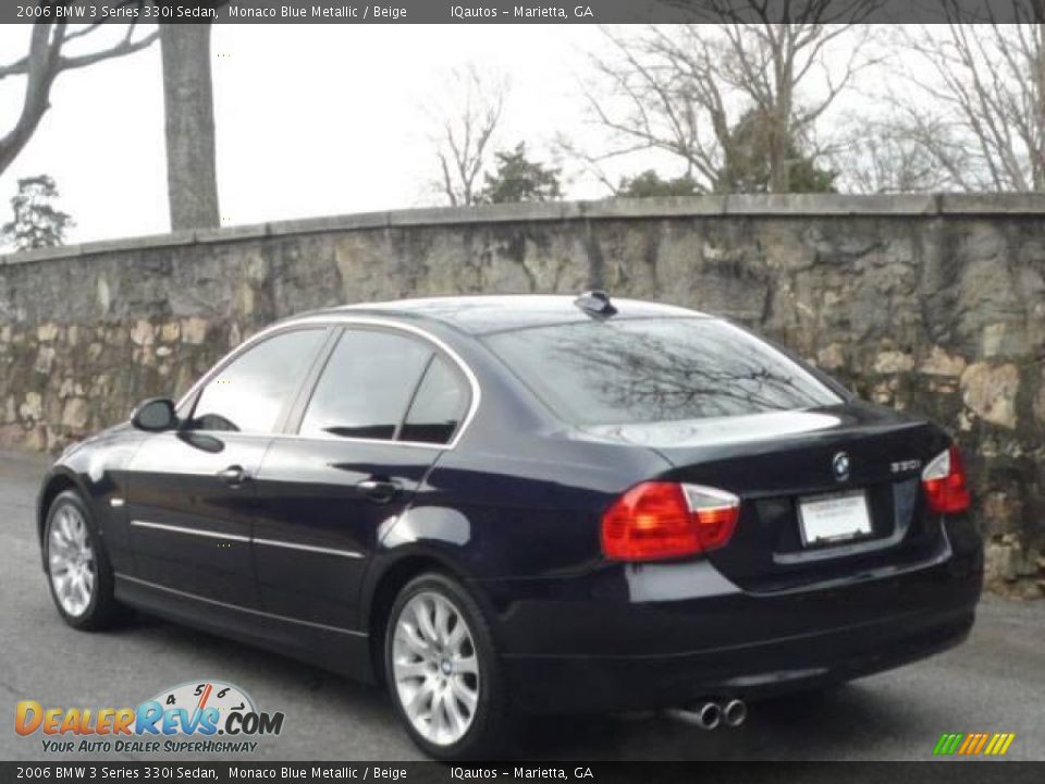 2006 BMW 3 Series 330i Sedan Monaco Blue Metallic / Beige Photo #4