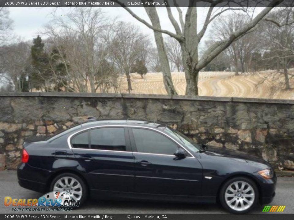2006 BMW 3 Series 330i Sedan Monaco Blue Metallic / Beige Photo #5