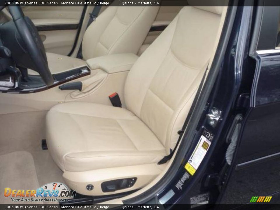 2006 BMW 3 Series 330i Sedan Monaco Blue Metallic / Beige Photo #7