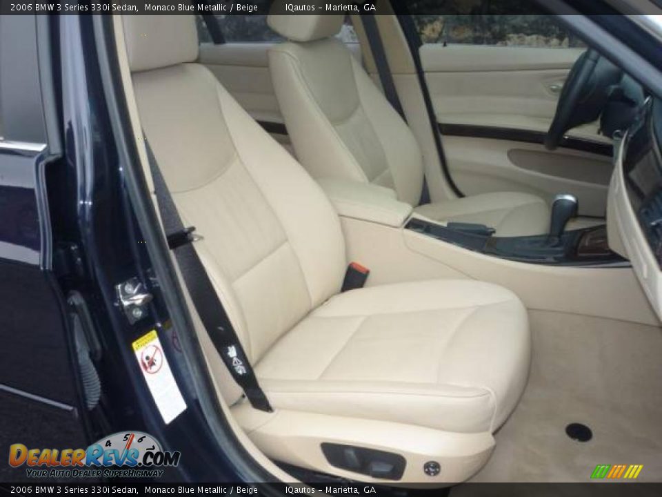 2006 BMW 3 Series 330i Sedan Monaco Blue Metallic / Beige Photo #8