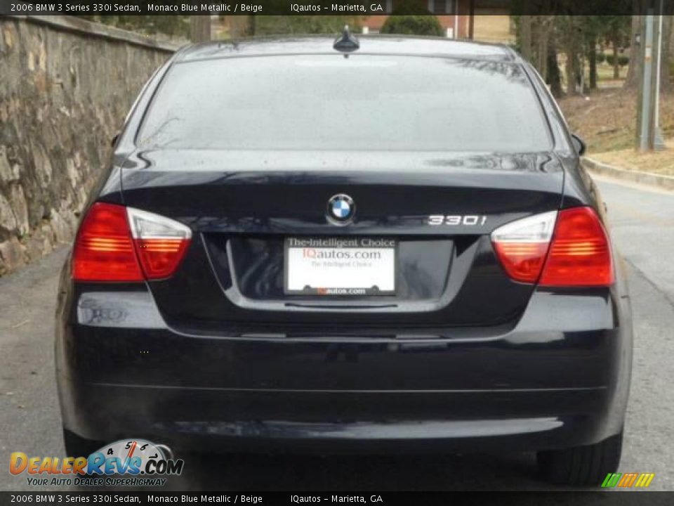 2006 BMW 3 Series 330i Sedan Monaco Blue Metallic / Beige Photo #12