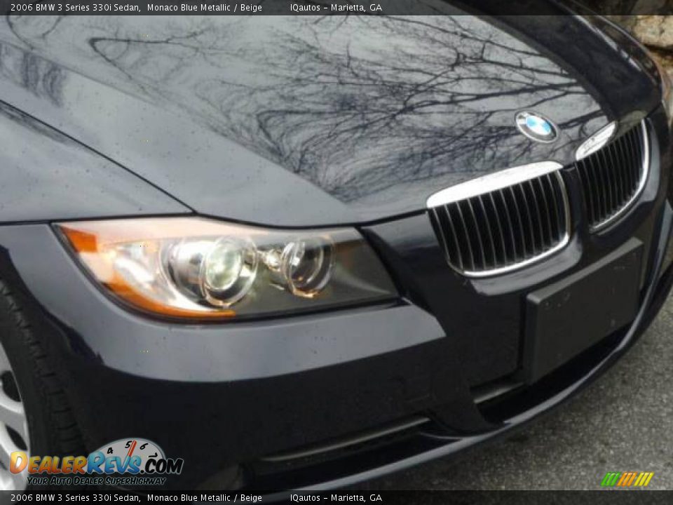 2006 BMW 3 Series 330i Sedan Monaco Blue Metallic / Beige Photo #14