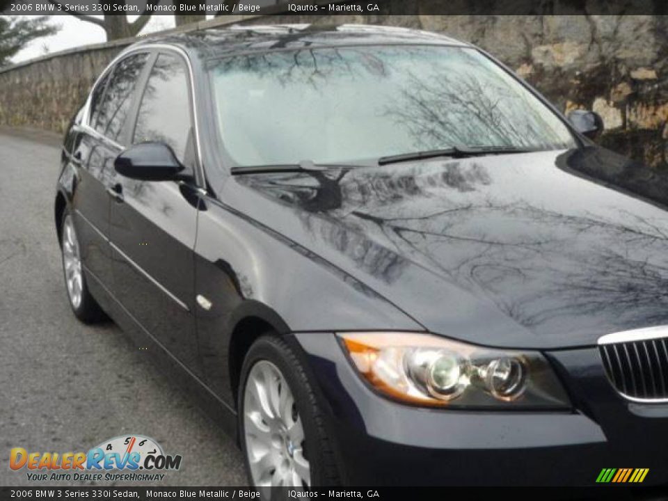2006 BMW 3 Series 330i Sedan Monaco Blue Metallic / Beige Photo #15