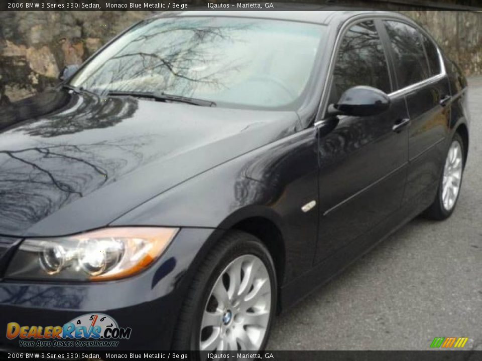 2006 BMW 3 Series 330i Sedan Monaco Blue Metallic / Beige Photo #16