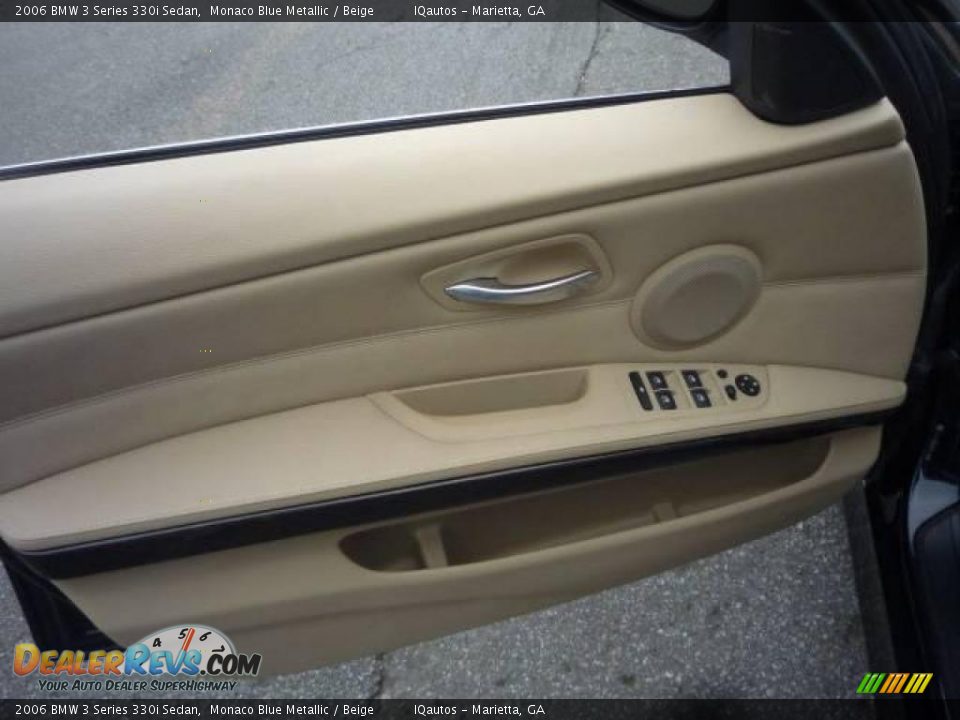 2006 BMW 3 Series 330i Sedan Monaco Blue Metallic / Beige Photo #25