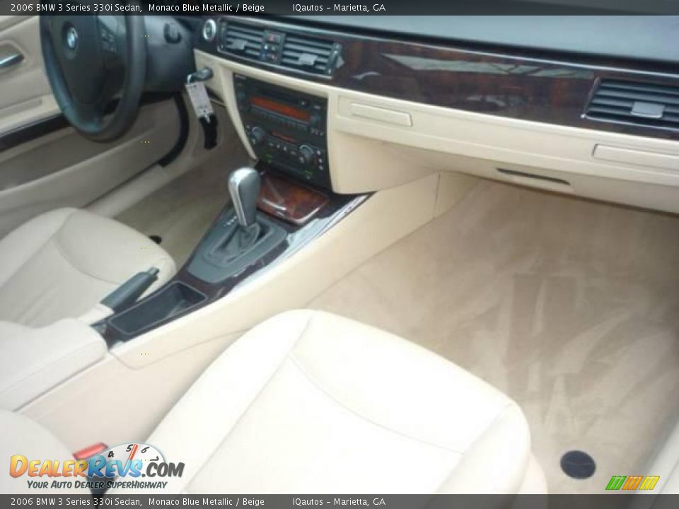 2006 BMW 3 Series 330i Sedan Monaco Blue Metallic / Beige Photo #28