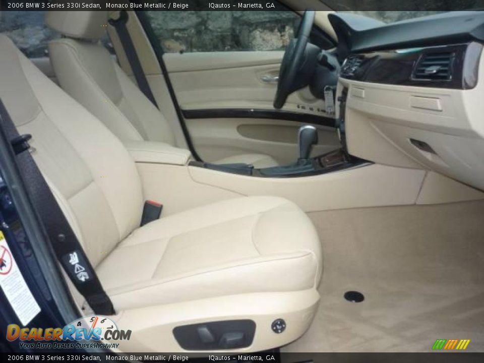 2006 BMW 3 Series 330i Sedan Monaco Blue Metallic / Beige Photo #30