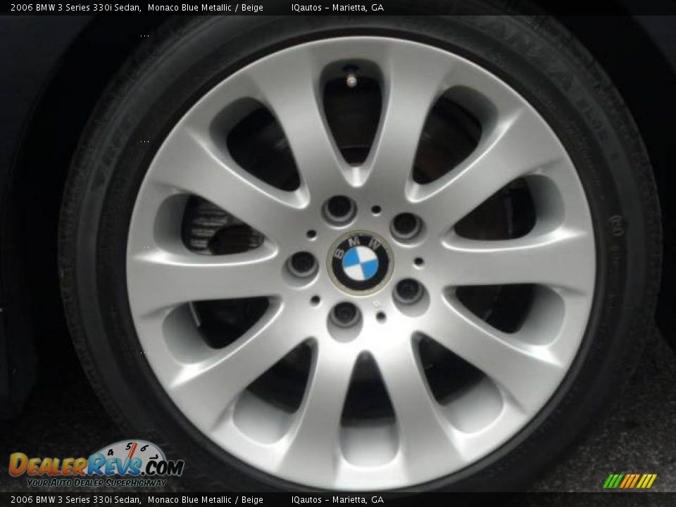 2006 BMW 3 Series 330i Sedan Monaco Blue Metallic / Beige Photo #35