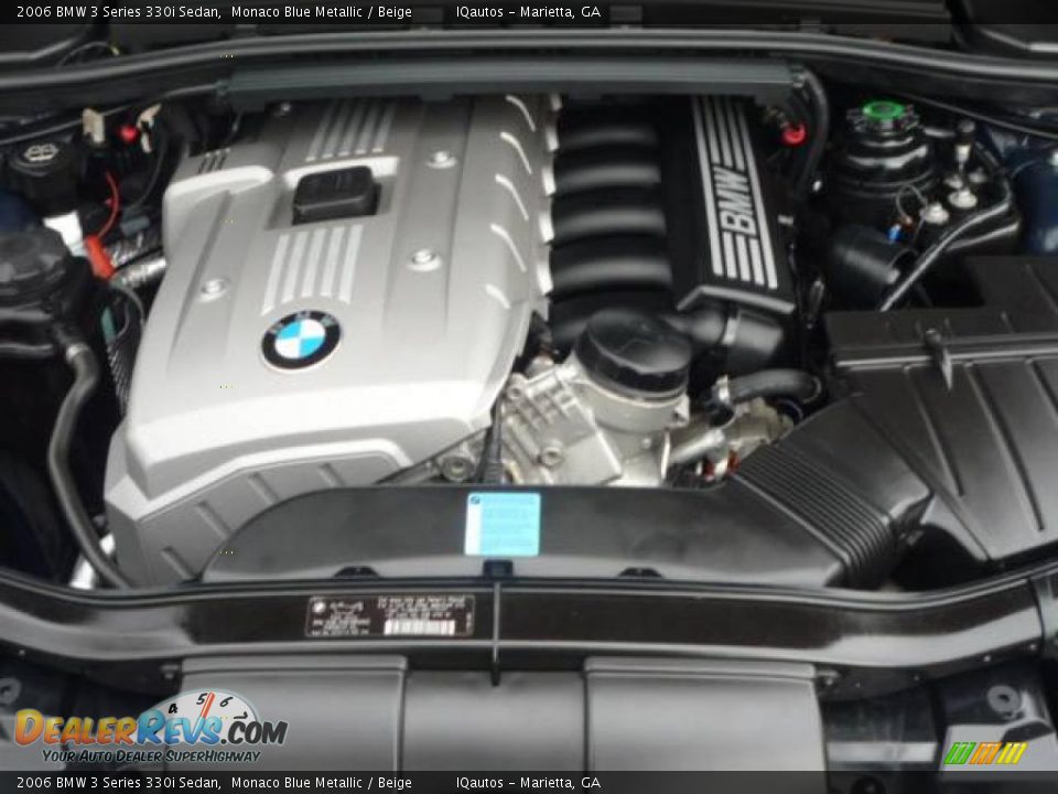 2006 BMW 3 Series 330i Sedan Monaco Blue Metallic / Beige Photo #36