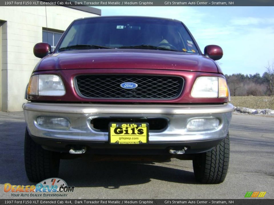 1997 Ford F150 XLT Extended Cab 4x4 Dark Toreador Red Metallic / Medium Graphite Photo #2