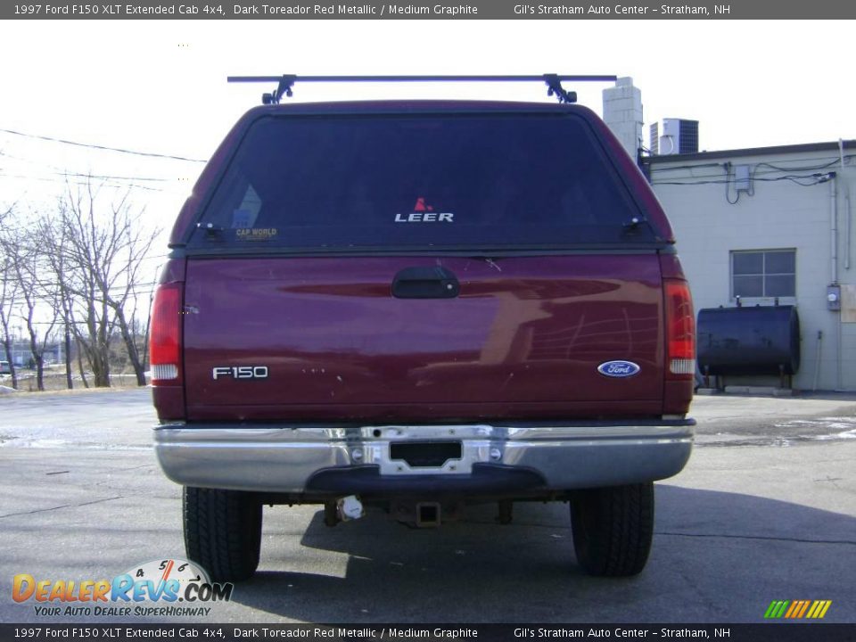 1997 Ford F150 XLT Extended Cab 4x4 Dark Toreador Red Metallic / Medium Graphite Photo #5