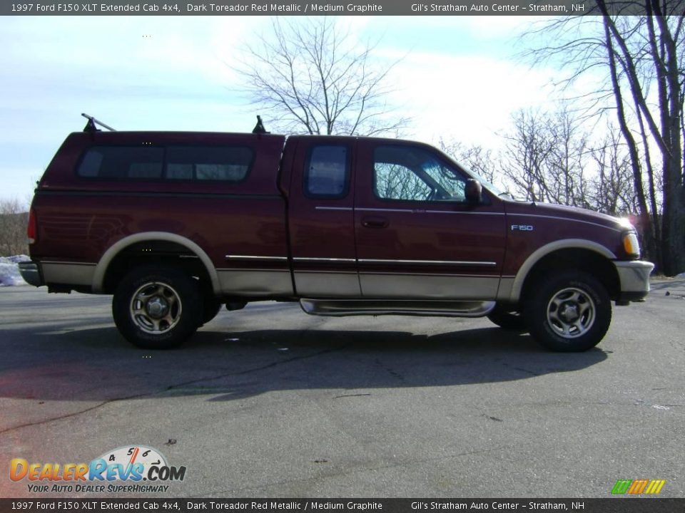 1997 Ford F150 XLT Extended Cab 4x4 Dark Toreador Red Metallic / Medium Graphite Photo #7