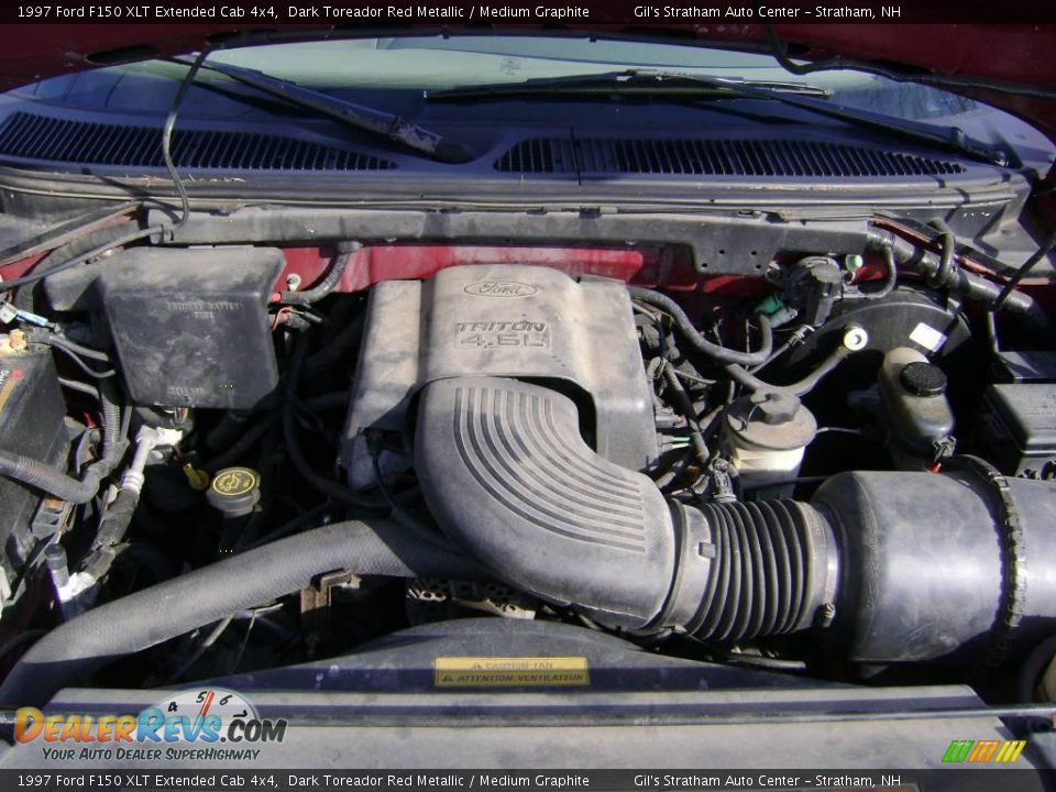 1997 Ford F150 XLT Extended Cab 4x4 Dark Toreador Red Metallic / Medium Graphite Photo #12