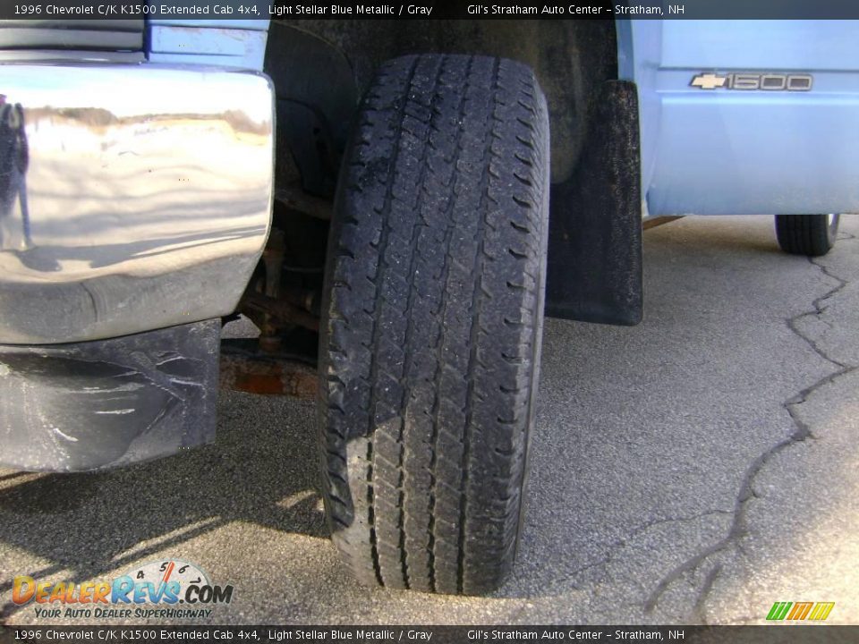 1996 Chevrolet C/K K1500 Extended Cab 4x4 Light Stellar Blue Metallic / Gray Photo #6