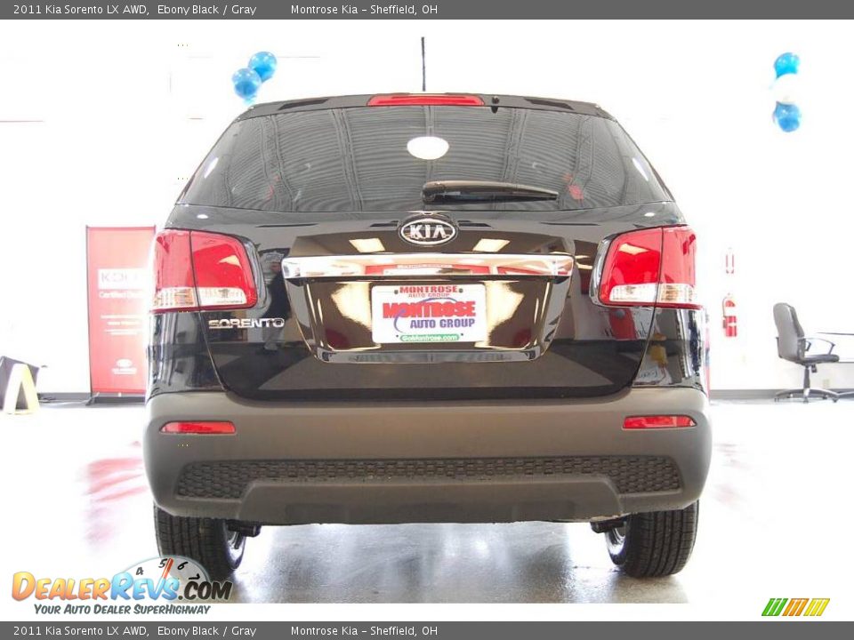 2011 Kia Sorento LX AWD Ebony Black / Gray Photo #7