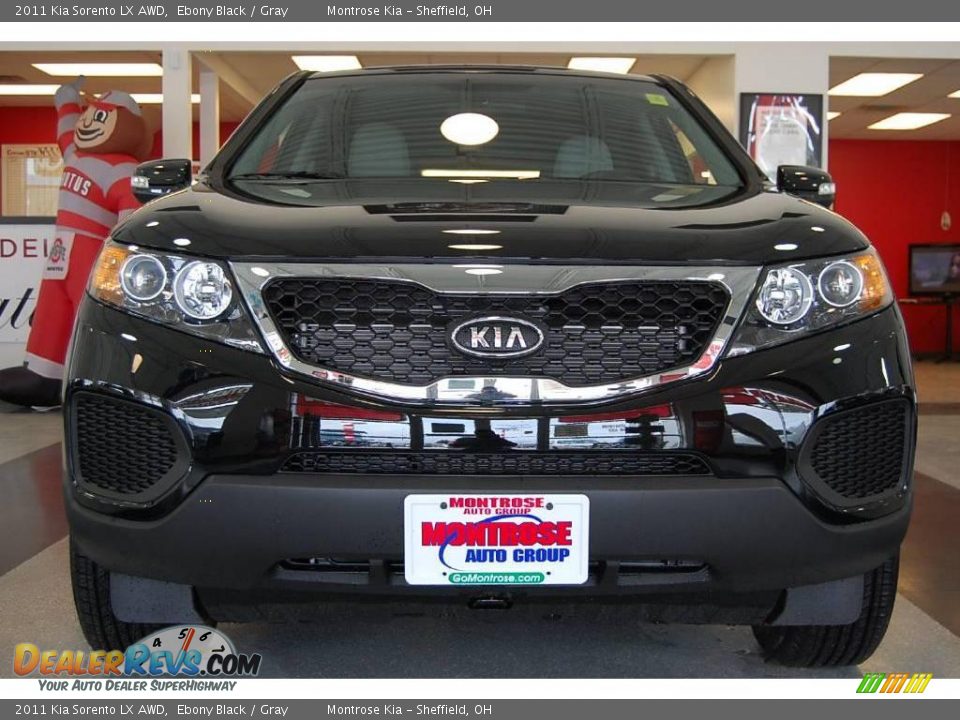 2011 Kia Sorento LX AWD Ebony Black / Gray Photo #12