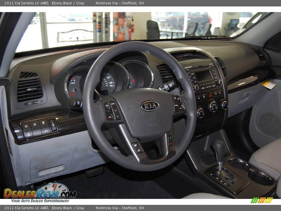 2011 Kia Sorento LX AWD Ebony Black / Gray Photo #14