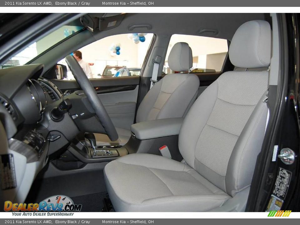 2011 Kia Sorento LX AWD Ebony Black / Gray Photo #16